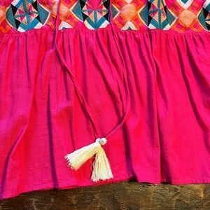 THML pink top with embroidery, amazing quality, never worn, size L